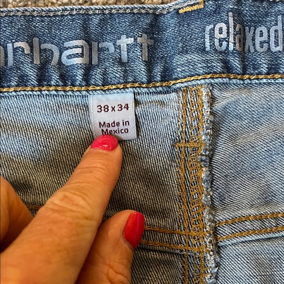 Carhartt Men's Relaxed Blue Jeans - Picture 3 of 4